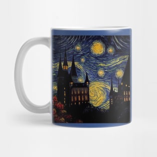 Starry Night Wizarding School Van Gogh Mug